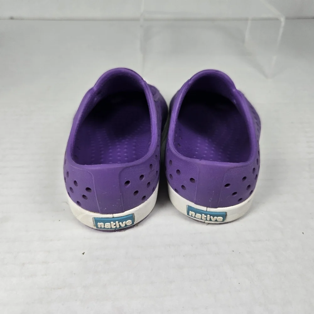 Native Jefferson Purple and White Slip-on Water Shoes Size C5 Toddler Baby